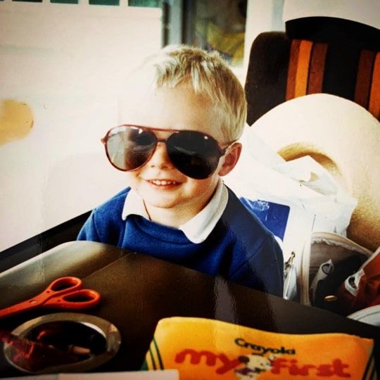 bradley james childhood pic